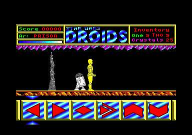 Star Wars: Droids (Amstrad CPC) screenshot: Let's go.