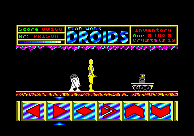 Star Wars: Droids (Amstrad CPC) screenshot: Other droids.