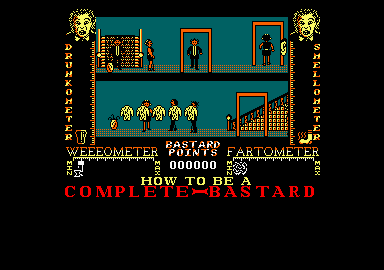 How to be a Complete Bastard (Amstrad CPC) screenshot: Let's go.