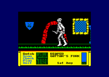 Dark Sceptre (Amstrad CPC) screenshot: Let's go.