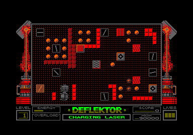 Deflektor (Amstrad CPC) screenshot: Let's go.