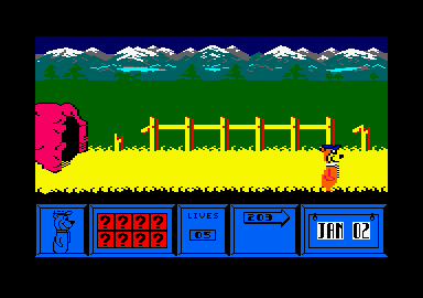 Yogi Bear (Amstrad CPC) screenshot: Let's go.
