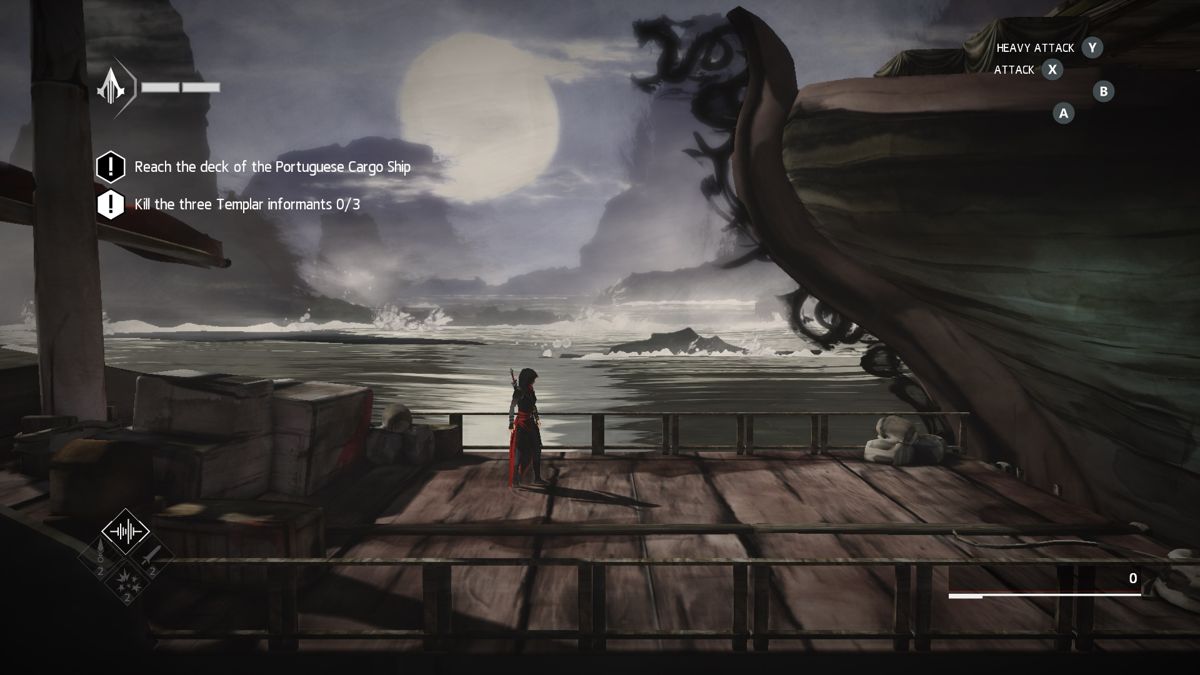 Assassin's Creed Chronicles: China (Xbox One) screenshot: screenshot of the beautiful graphics! Completing a mission