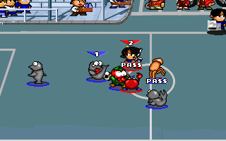 Super Action Ball (DOS) screenshot: Let's go!..