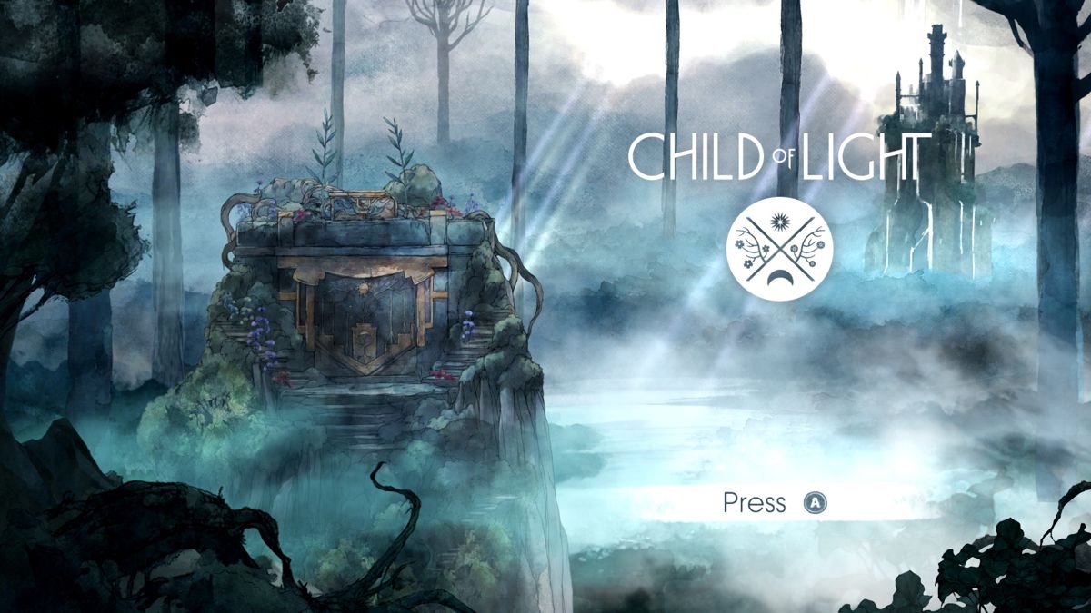 Child of Light (Xbox One) screenshot: title screen