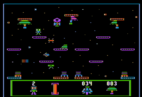 Station 5 (Apple II) screenshot: Damage to my Array