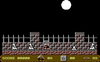 To Hell and Back (Commodore 64) screenshot: Go into Hell.