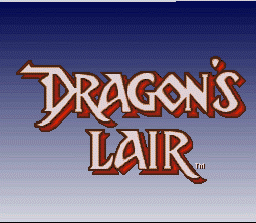 Dragon's Lair (SNES) screenshot: US Title Screen