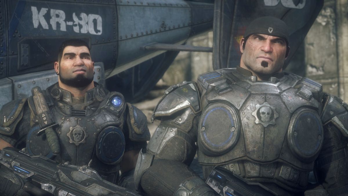 Gears of War: Ultimate Edition (Xbox One) screenshot: Shot of 2 Gears