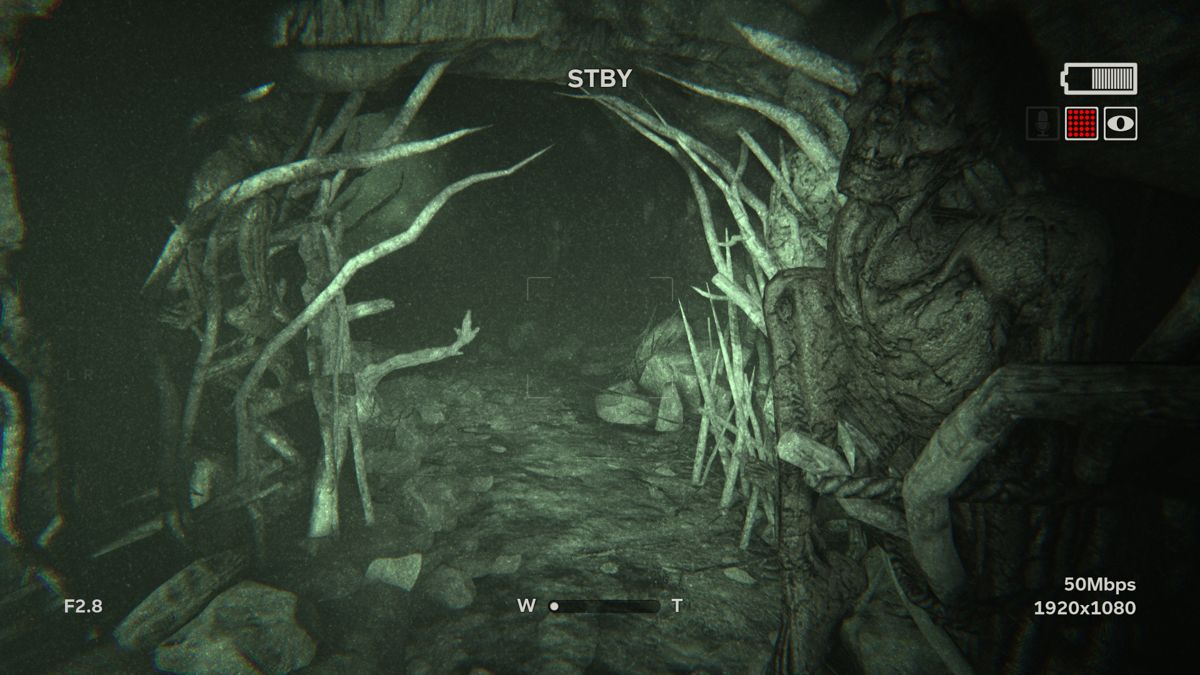 Outlast II (Xbox One) screenshot: There's a party and cake at the end of the tunnel.