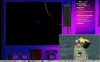 USS Ticonderoga: Life and Death on the High Seas (DOS) screenshot: S.O.S.