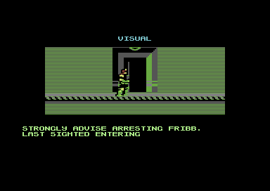 Judge Dredd (Commodore 64) screenshot: Intro to level two.