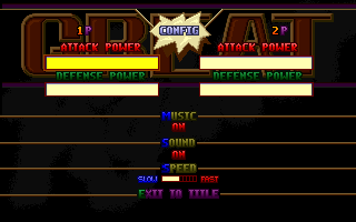 Daehyeoljeon (DOS) screenshot: Options