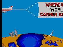 Where in the World is Carmen Sandiego? (SEGA Master System) screenshot: Title Intro