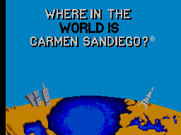 Where in the World is Carmen Sandiego? (SEGA Master System) screenshot: Title Screen