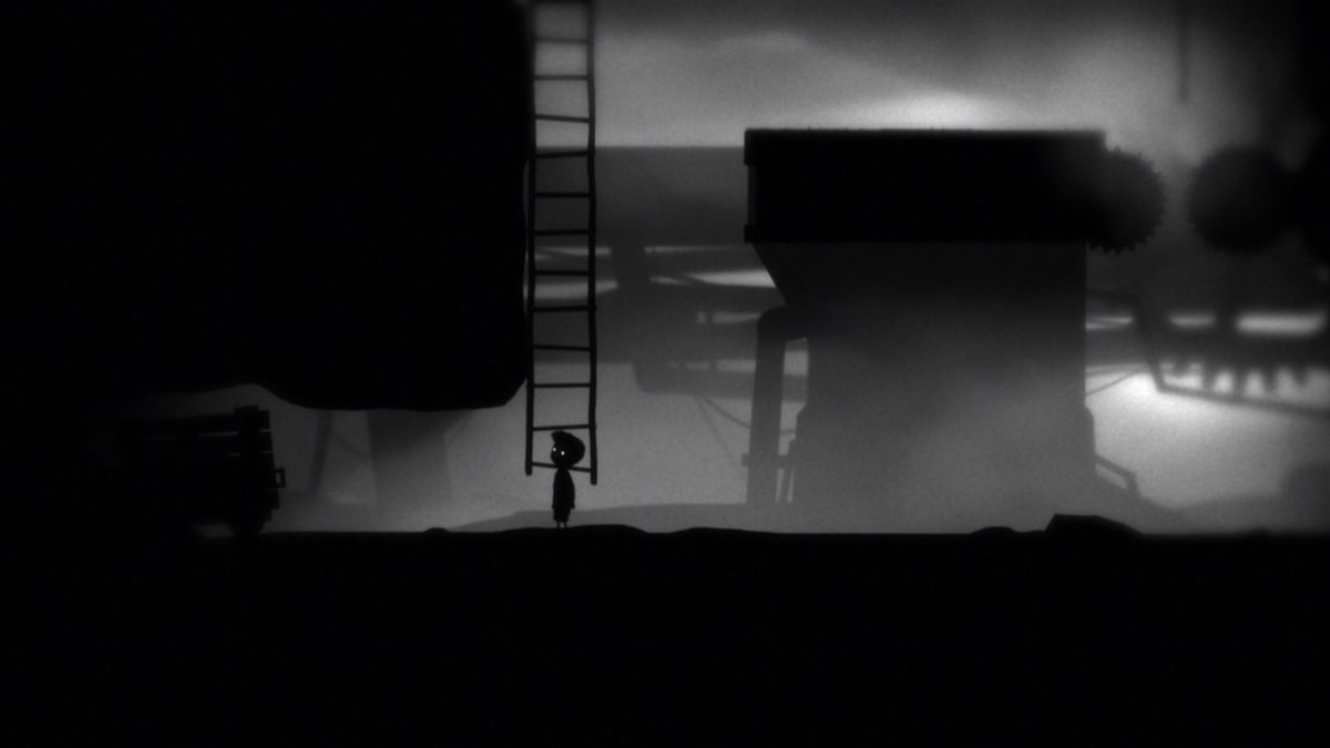 Limbo (Xbox One) screenshot: Ominous dark graphics