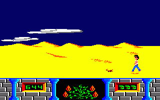 Charly Diams (Amstrad CPC) screenshot: Avoid this small, but deadly scorpion