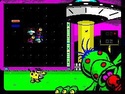 Pets vs Aliens Prologue (ZX Spectrum) screenshot: Level 1 start