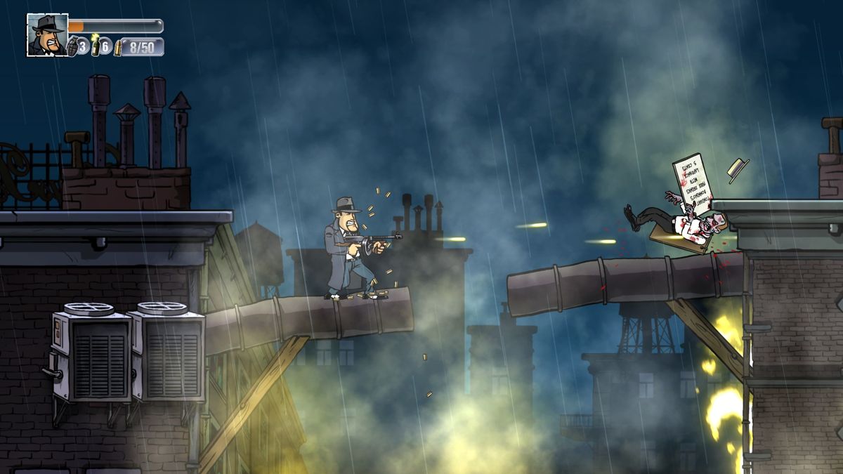 Guns, Gore & Cannoli (Xbox One) screenshot: A new take of zombie games