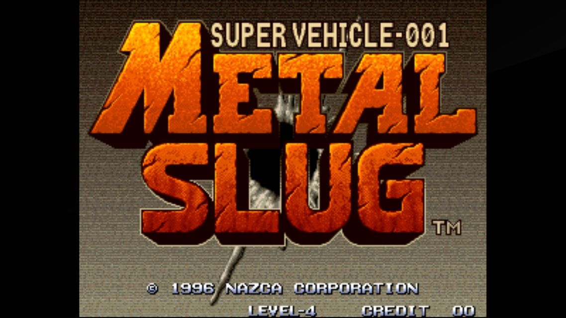 Metal Slug: Super Vehicle - 001 (Xbox One) screenshot: Title Screen