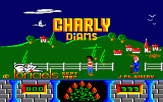 Charly Diams (Amstrad CPC) screenshot: Title Screen