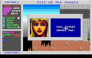 Jill of the Jungle (DOS) screenshot: Description