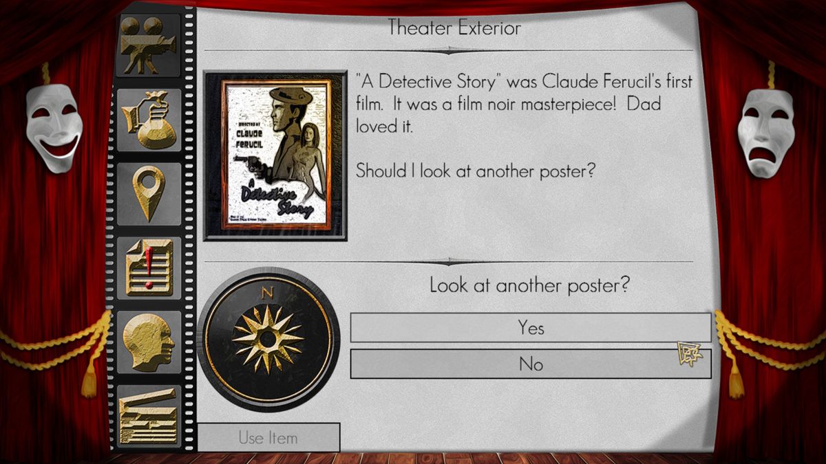 The Filmmaker (Windows) screenshot: Examining a film poster