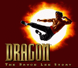 Dragon: The Bruce Lee Story (SNES) screenshot: Title Screen