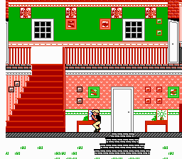 Home Alone (NES) screenshot: Kevin must pick up trap icons which look like this white block.