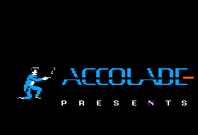 Accolade's Comics featuring Steve Keene Thrillseeker (Apple II) screenshot: Introduction - James Bond is no match for Steve Keene.