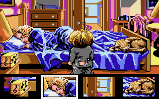 McGee (DOS) screenshot: The Parent's Bedroom.