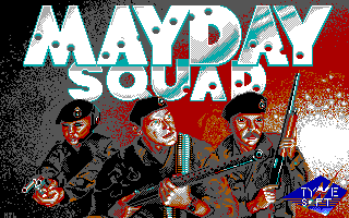 Mayday Squad (DOS) screenshot: Title Screen (EGA).