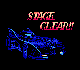 Batman: Return of the Joker (NES) screenshot: Stage 5 clear!
