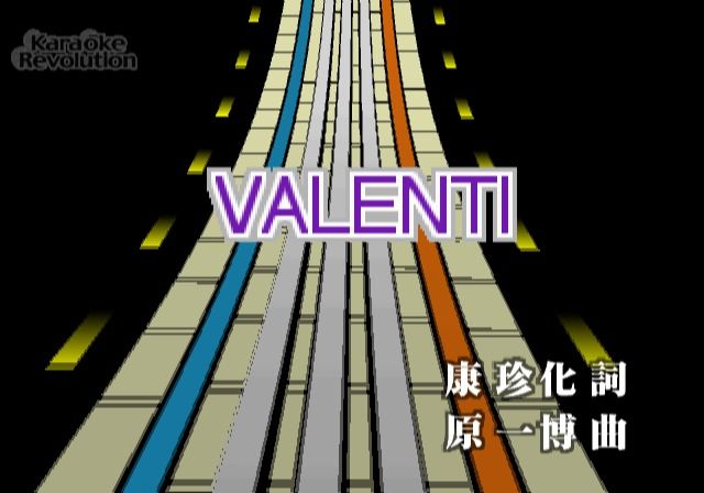 Karaoke Revolution: J-Pop Best - vol.3 (PlayStation 2) screenshot: Valenti song start