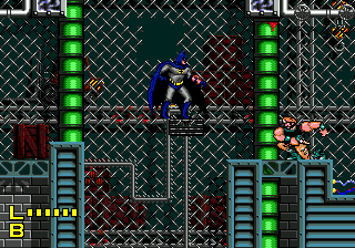 Batman: Return of the Joker (Genesis) screenshot: Sci-fi-like level