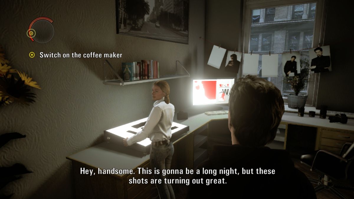 Alan Wake (Xbox One) screenshot: Flashback to your apartment in New York, a couple of years prior to your arrival to Bright Falls