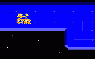 Unitrax (Amstrad CPC) screenshot: Your bot exploded