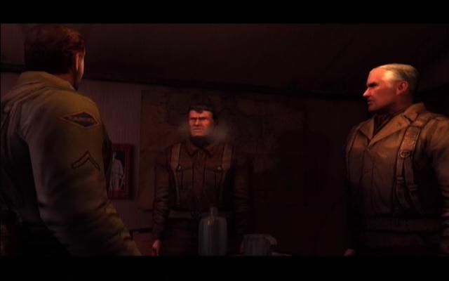 Return to Castle Wolfenstein: Tides of War (Xbox) screenshot: The gang's all here!