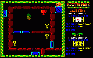 Dawnssley (Amstrad CPC) screenshot: Playing as Hobbo the Elf