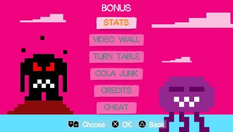Hot Pixel (PSP) screenshot: Unlocked bonuses