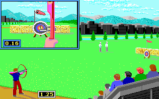 The Games: Summer Edition (DOS) screenshot: Archery