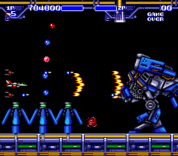 Air Buster (Genesis) screenshot: Phase 5 boss
