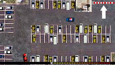 Hot Pixel (PSP) screenshot: Drive safely from the parking