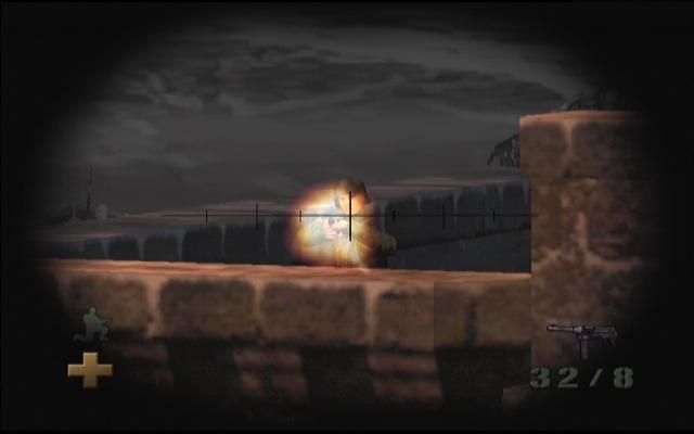 Return to Castle Wolfenstein: Tides of War (Xbox) screenshot: Binoculars help you to spot snipers.