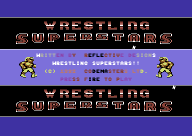 Wrestling Superstars (Commodore 64) screenshot: Loading screen.