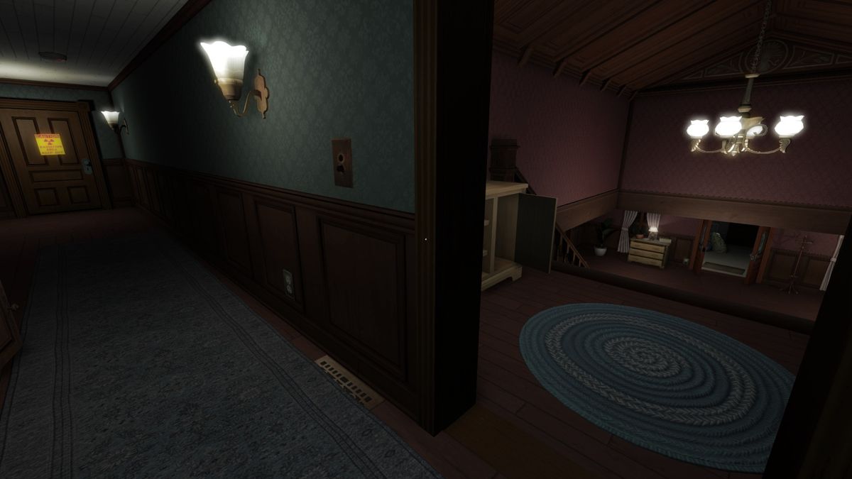 Gone Home (Windows) screenshot: Heading up to first floor