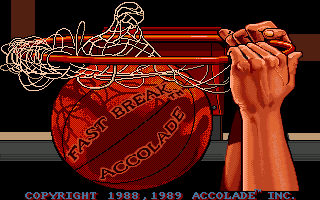 Fast Break (Amiga) screenshot: Title screen.