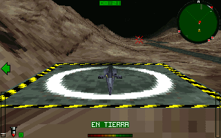 StrikePoint (DOS) screenshot: The game begins.