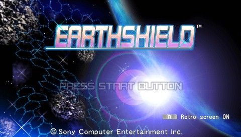 Earthshield (PSP) screenshot: Title screen