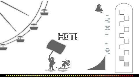 Hot Pixel (PSP) screenshot: Hit the skater